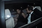 Kareena Kapoor, Saif Ali Khan snapped at Randhir Kapoor Birthday Dinner in Mumbai on 15th Feb 2015